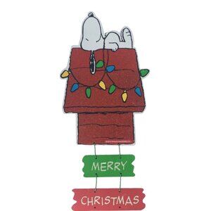 Snoopy Merry ChristmasDog House Lights Sign Wall Decore Holiday Kmart  Decoratio